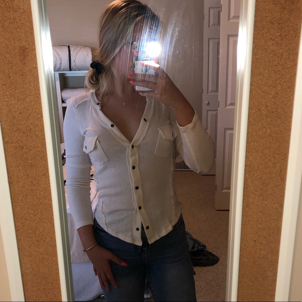 Free people button down top